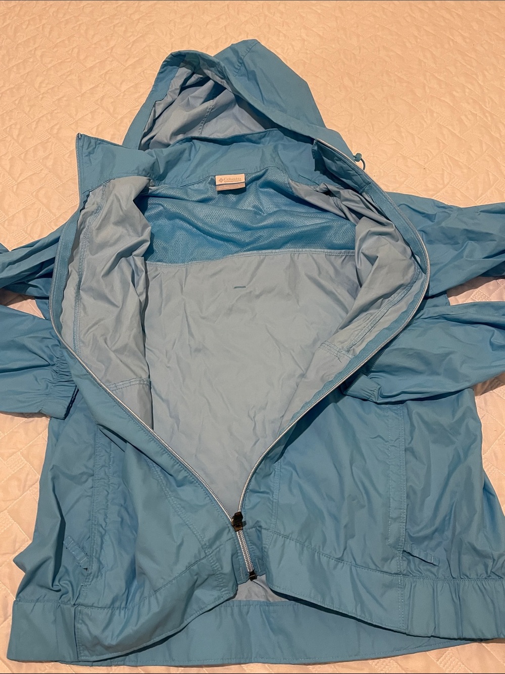 packable raincoat Columbia Light Blue Women's jacket - Picture 2 of 10